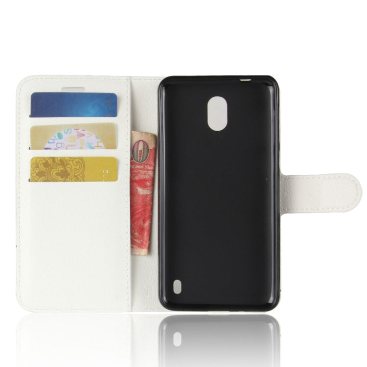 For Nokia 2 Litchi Texture Horizontal Flip Leather Case with Holder & Card Slots & Wallet