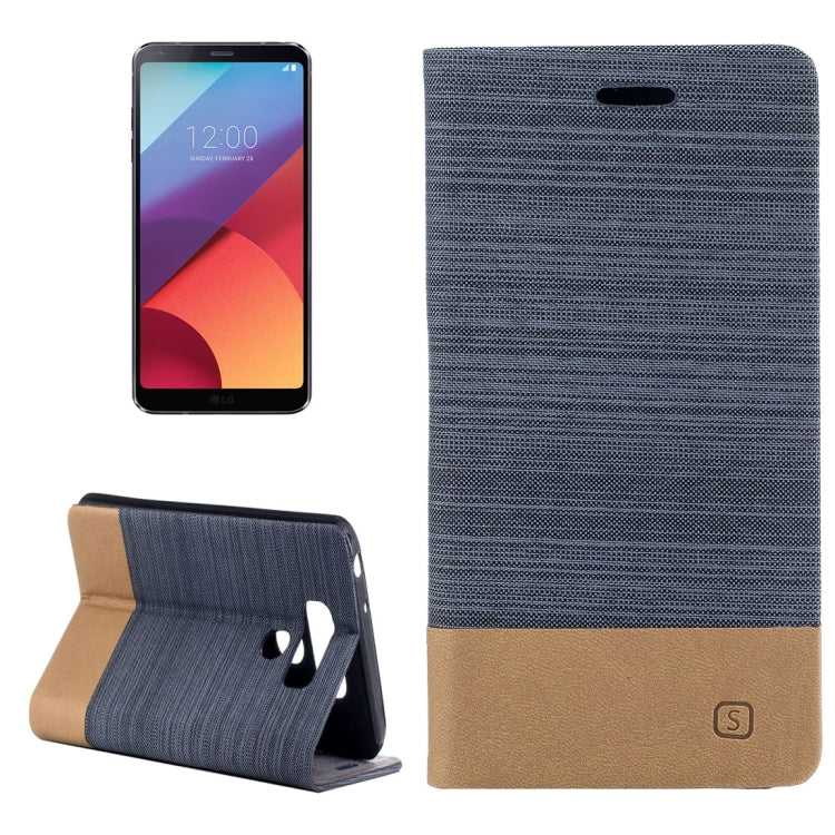 For LG G6 Canvas Texture PU + TPU Horizontal Flip Leather Case with Holder & Card Slots