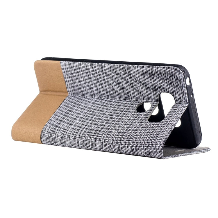 For LG G6 Canvas Texture PU + TPU Horizontal Flip Leather Case with Holder & Card Slots