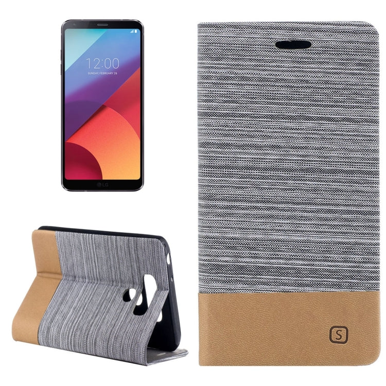 For LG G6 Canvas Texture PU + TPU Horizontal Flip Leather Case with Holder & Card Slots