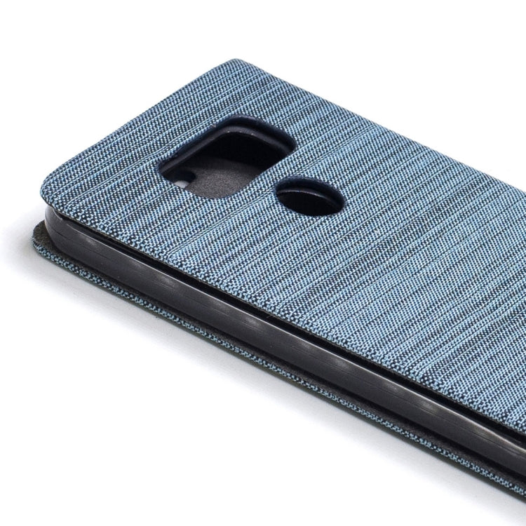 For LG G6 Canvas Texture PU + TPU Horizontal Flip Leather Case with Holder & Card Slots