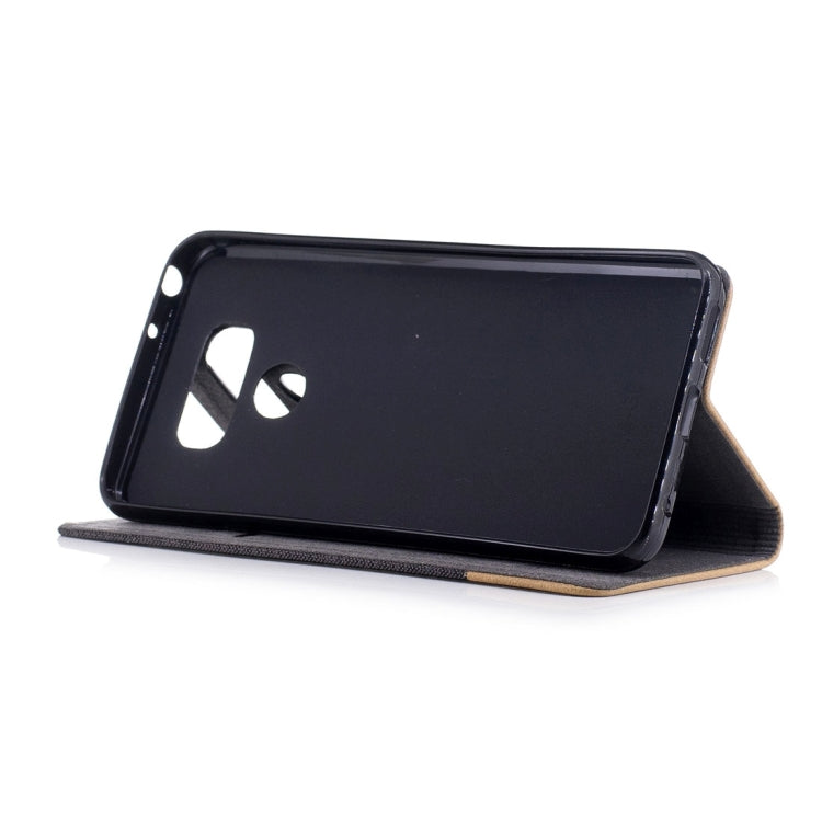 For LG G6 Canvas Texture PU + TPU Horizontal Flip Leather Case with Holder & Card Slots