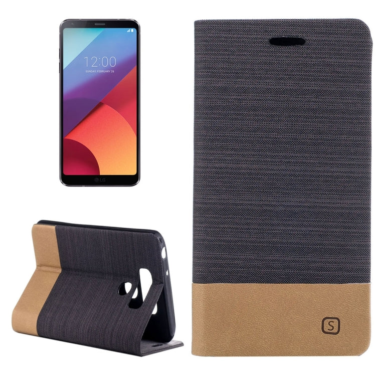 For LG G6 Canvas Texture PU + TPU Horizontal Flip Leather Case with Holder & Card Slots