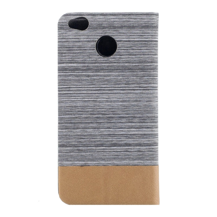 For Xiaomi Redmi 4X Canvas Texture PU + TPU Horizontal Flip Leather Case with Holder & Card Slots