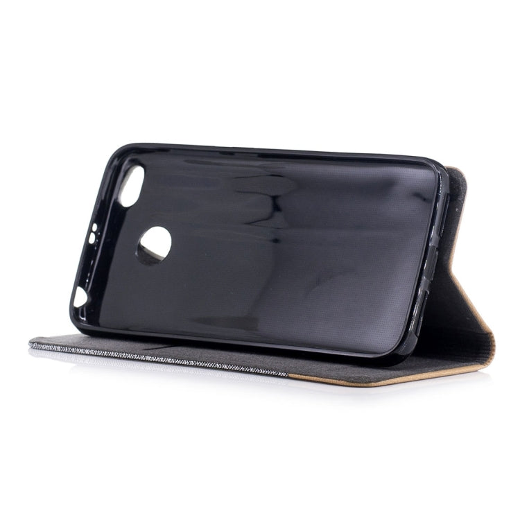 For Xiaomi Redmi 4X Canvas Texture PU + TPU Horizontal Flip Leather Case with Holder & Card Slots