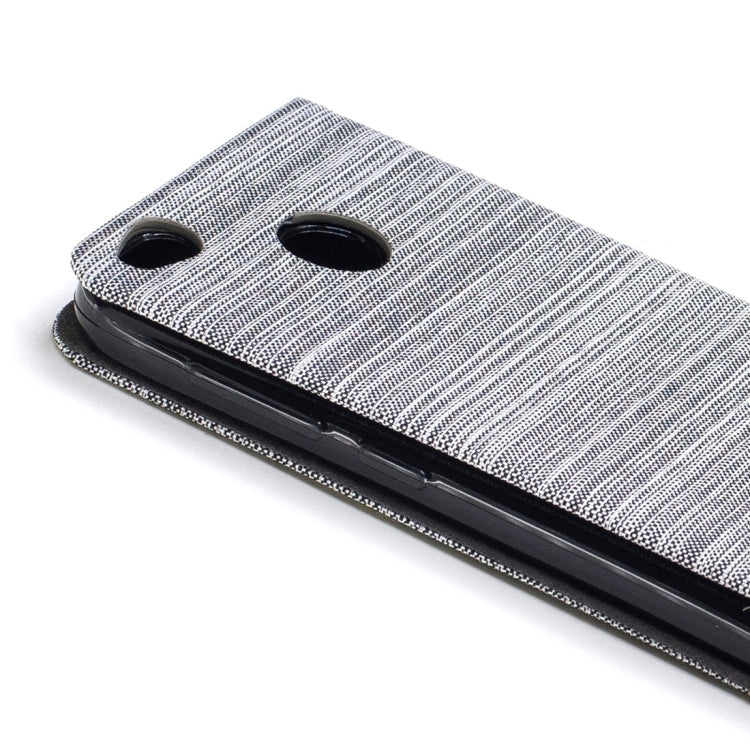 For Xiaomi Redmi 4X Canvas Texture PU + TPU Horizontal Flip Leather Case with Holder & Card Slots
