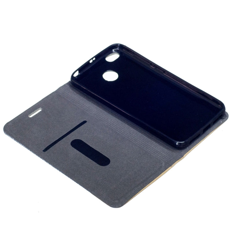For Xiaomi Redmi 4X Canvas Texture PU + TPU Horizontal Flip Leather Case with Holder & Card Slots