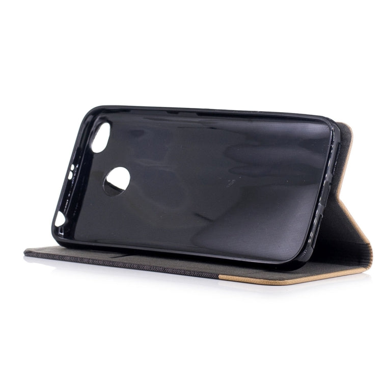 For Xiaomi Redmi 4X Canvas Texture PU + TPU Horizontal Flip Leather Case with Holder & Card Slots