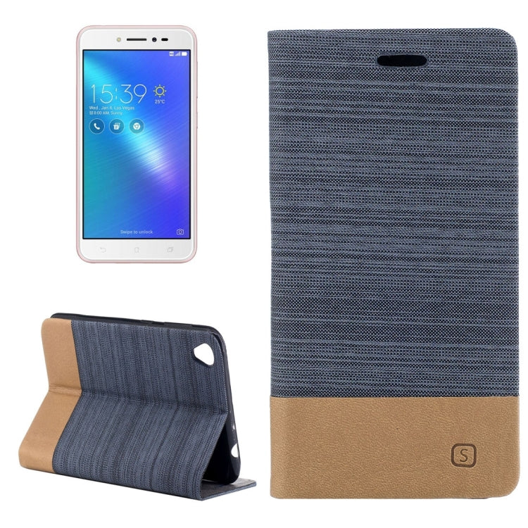 For Asus ZenFone Live / ZB501KL Canvas Texture PU + TPU Horizontal Flip Leather Case with Holder & Card Slots