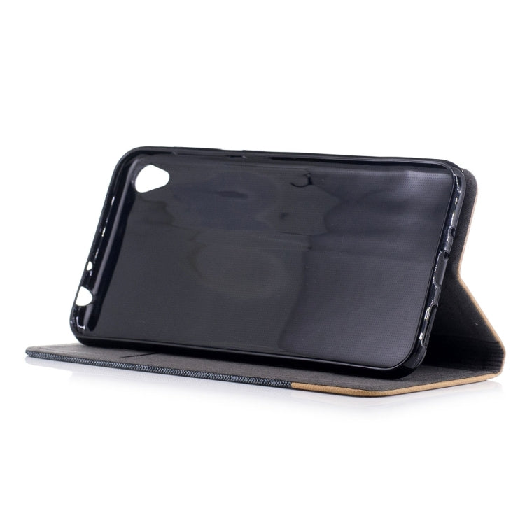 For Asus ZenFone Live / ZB501KL Canvas Texture PU + TPU Horizontal Flip Leather Case with Holder & Card Slots