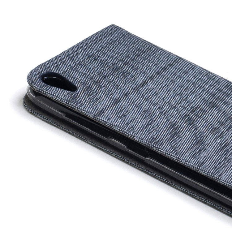 For Asus ZenFone Live / ZB501KL Canvas Texture PU + TPU Horizontal Flip Leather Case with Holder & Card Slots