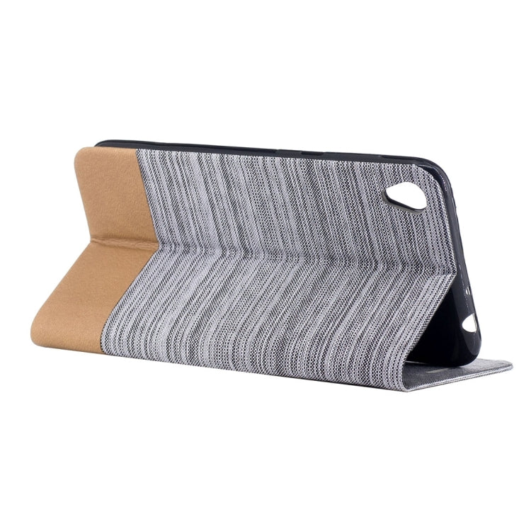 For Asus ZenFone Live / ZB501KL Canvas Texture PU + TPU Horizontal Flip Leather Case with Holder & Card Slots