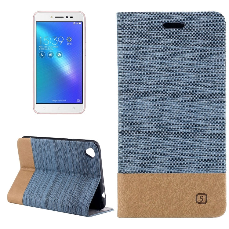 For Asus ZenFone Live / ZB501KL Canvas Texture PU + TPU Horizontal Flip Leather Case with Holder & Card Slots