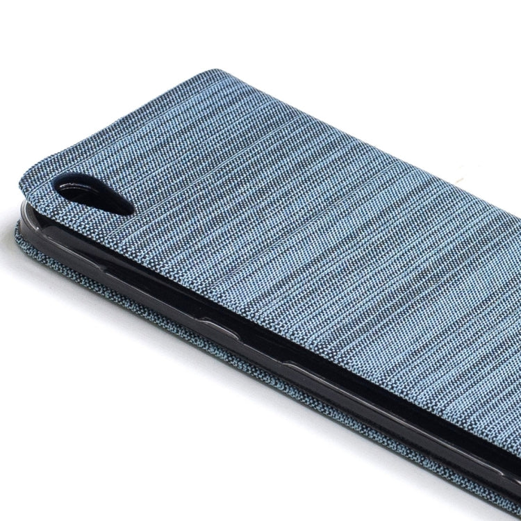 For Asus ZenFone Live / ZB501KL Canvas Texture PU + TPU Horizontal Flip Leather Case with Holder & Card Slots