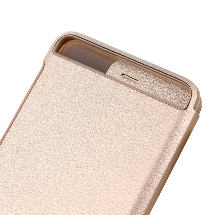 For Huawei P10 Smart Leather Case Cover With Call Display ID PU+PC Protective Cases