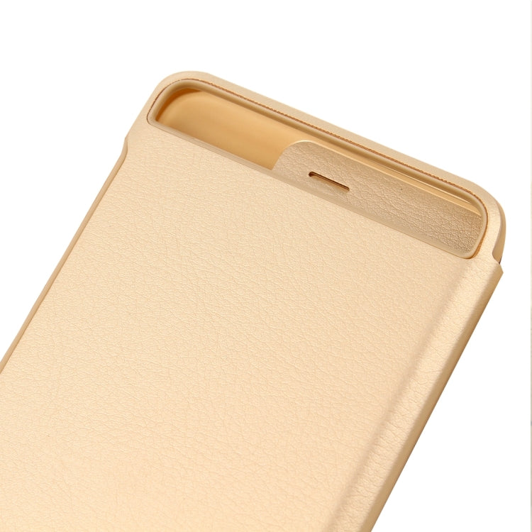 For Huawei P10 Smart Leather Case Cover With Call Display ID PU+PC Protective Cases