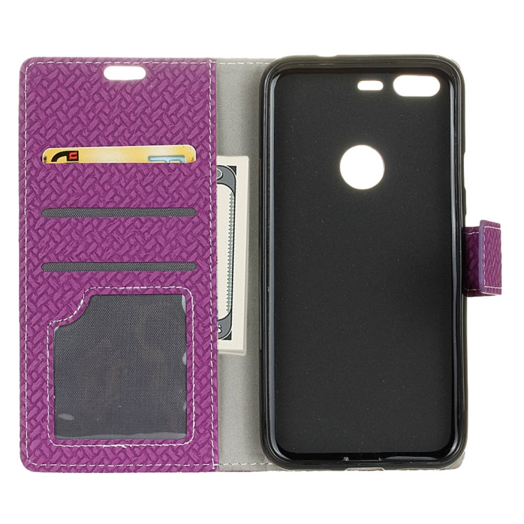 For Google Pixel XL Knit Texture Horizontal Flip Leather Case with Holder & Card Slots & Wallet