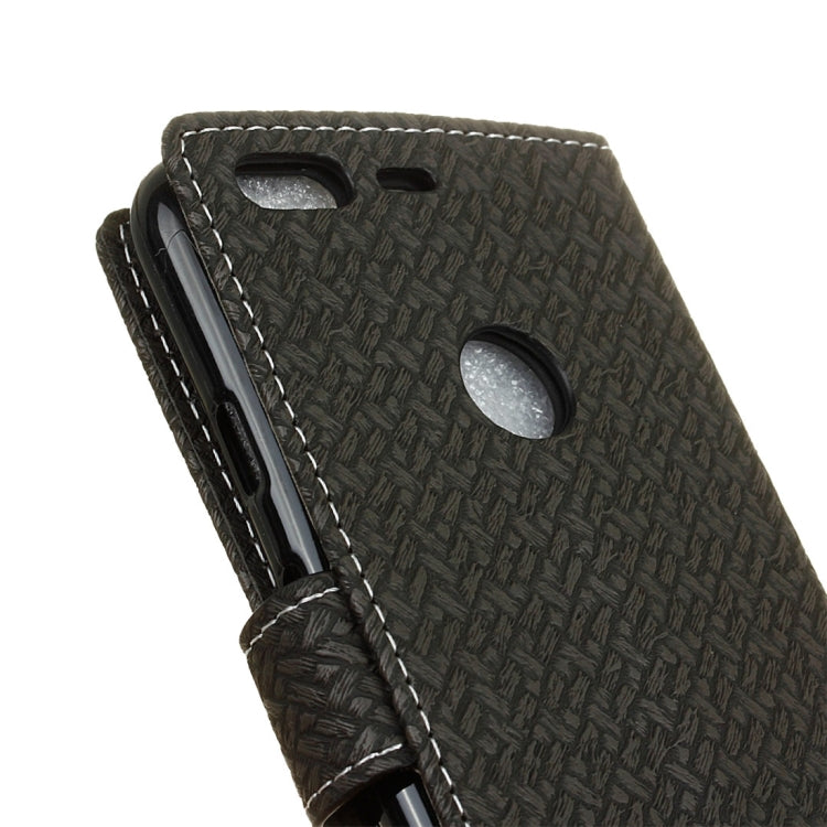 For Google Pixel Knit Texture Horizontal Flip Leather Case with Holder & Card Slots & Wallet