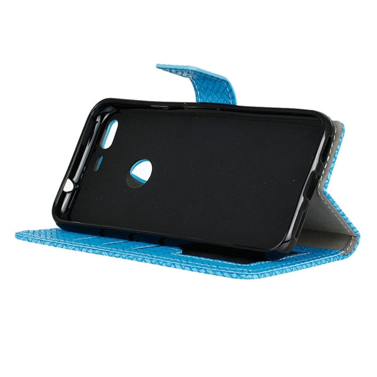 For Google Pixel Knit Texture Horizontal Flip Leather Case with Holder & Card Slots & Wallet