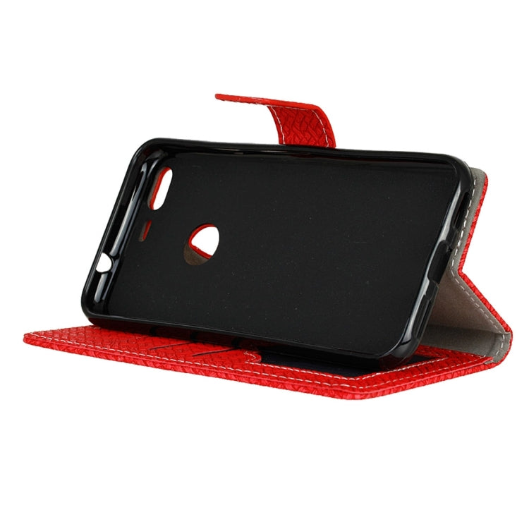 For Google Pixel Knit Texture Horizontal Flip Leather Case with Holder & Card Slots & Wallet