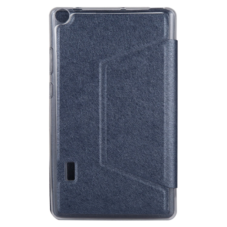 For Huawei MediaPad T3 7 Silk Texture Horizontal Flip Leather Case with Holder