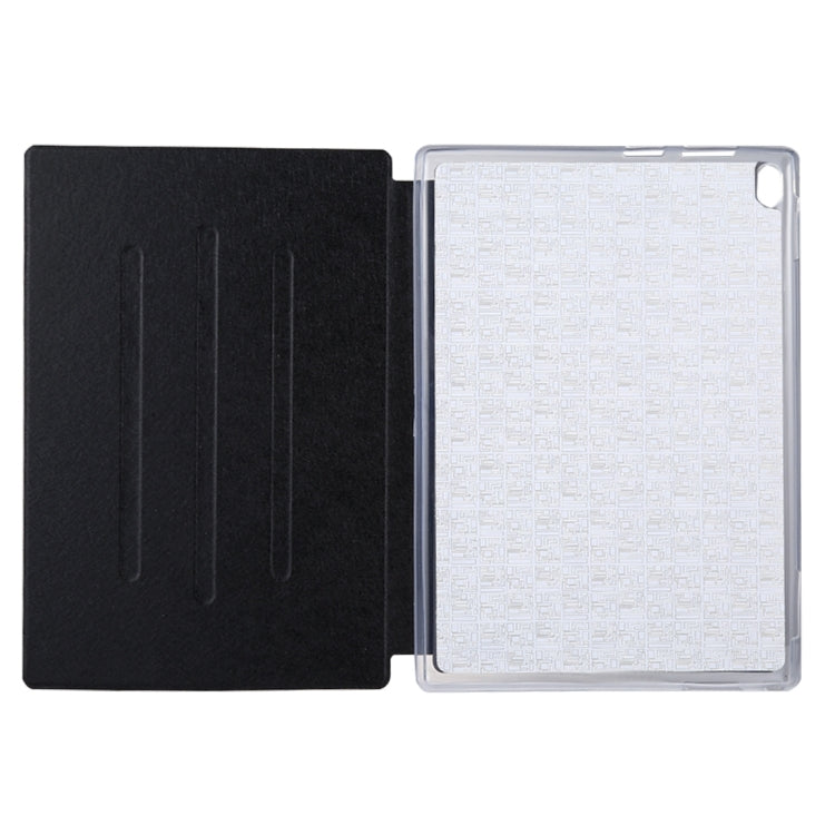 For Lenovo TAB4 Plus TB-X704F 10.1 inch Silk Texture Horizontal Flip Leather Case with Holder