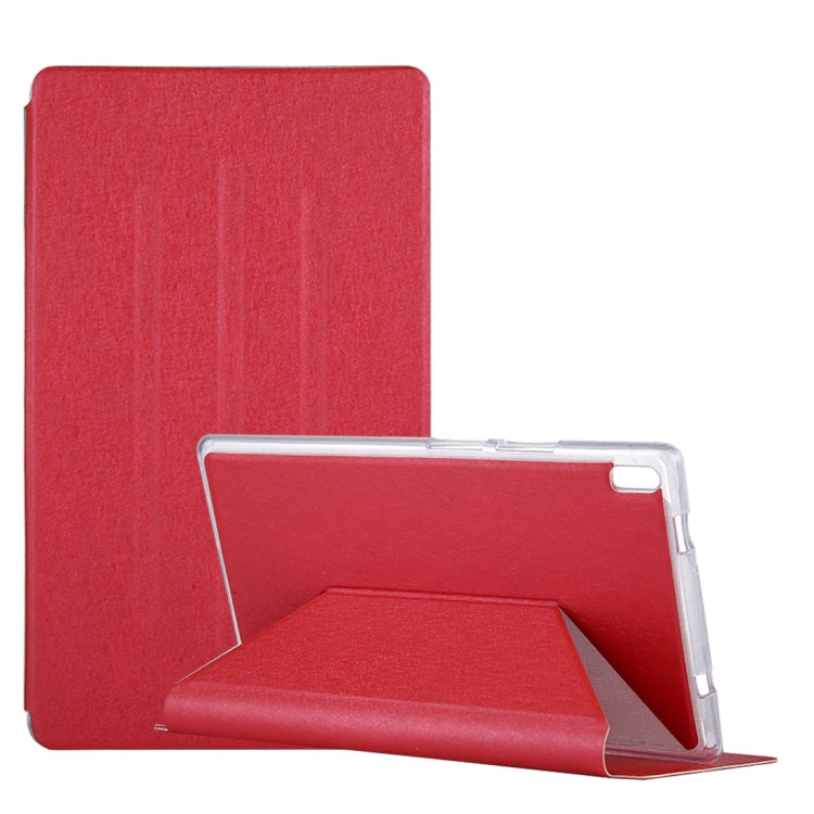 For Lenovo TAB4 Plus TB-8704F 8 inch Silk Texture Horizontal Flip Leather Case with Holder