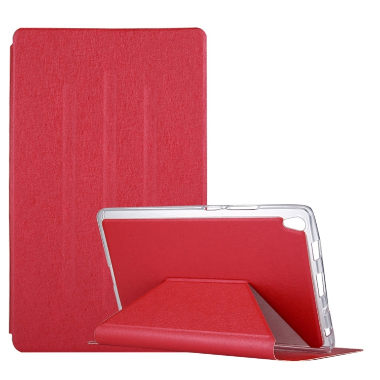 For Lenovo Tab3 8 Plus / TB-8703 Silk Texture Horizontal Flip Leather Case with Holder