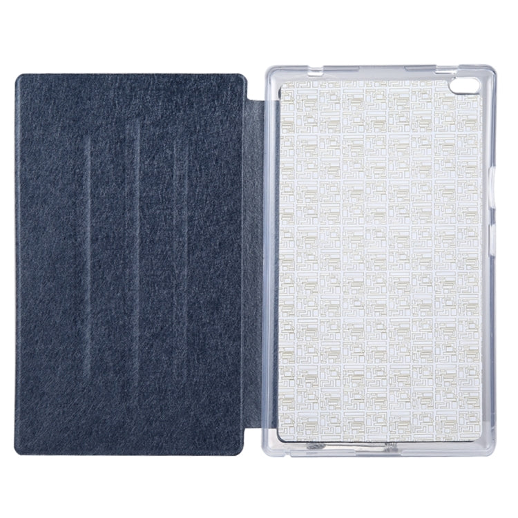 For Lenovo TAB4 TB-8504F 8 inch Silk Texture Horizontal Flip Leather Case with Holder