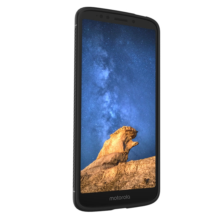 Lenuo Leshen Series for Motorola Moto E5 TPU Litchi Texture Dropproof Protective Back Cover Case