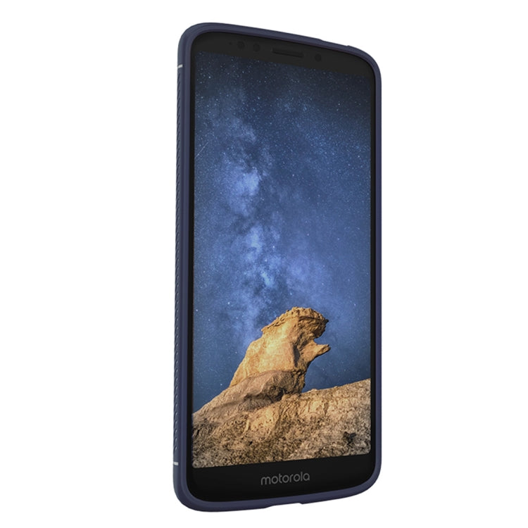 Lenuo Leshen Series for Motorola Moto E5 TPU Litchi Texture Dropproof Protective Back Cover Case