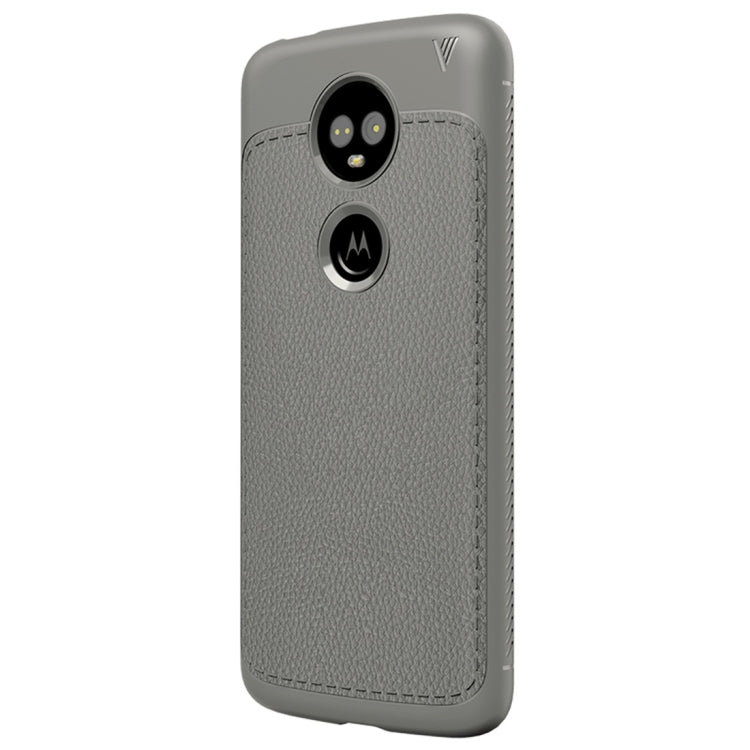 Lenuo Leshen Series for Motorola Moto E5 Plus TPU Litchi Texture Dropproof Protective Back Cover Case
