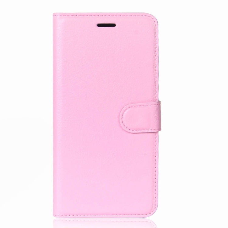 For Motorola Moto E5 Litchi Texture Horizontal Flip Leather Case with Wallet & Holder &