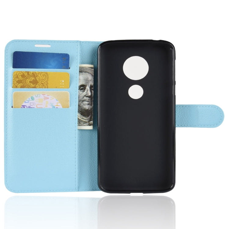 For Motorola Moto E5 Litchi Texture Horizontal Flip Leather Case with Wallet & Holder &