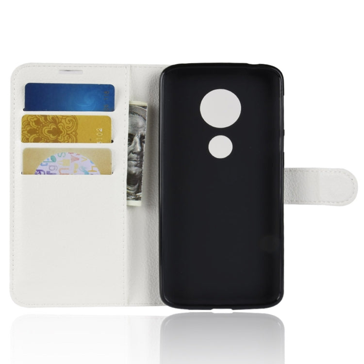 For Motorola Moto E5 Litchi Texture Horizontal Flip Leather Case with Wallet & Holder &