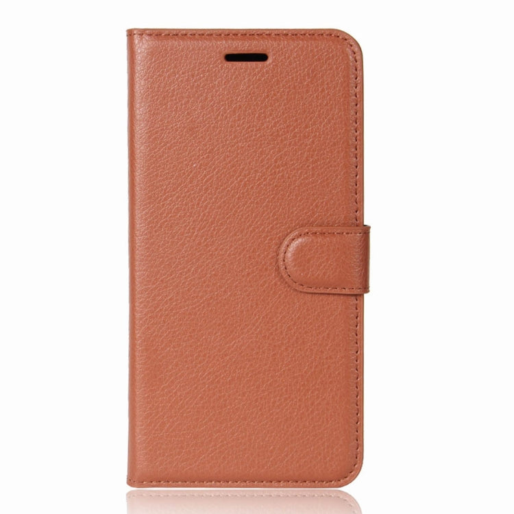 For Motorola Moto E5 Litchi Texture Horizontal Flip Leather Case with Wallet & Holder &
