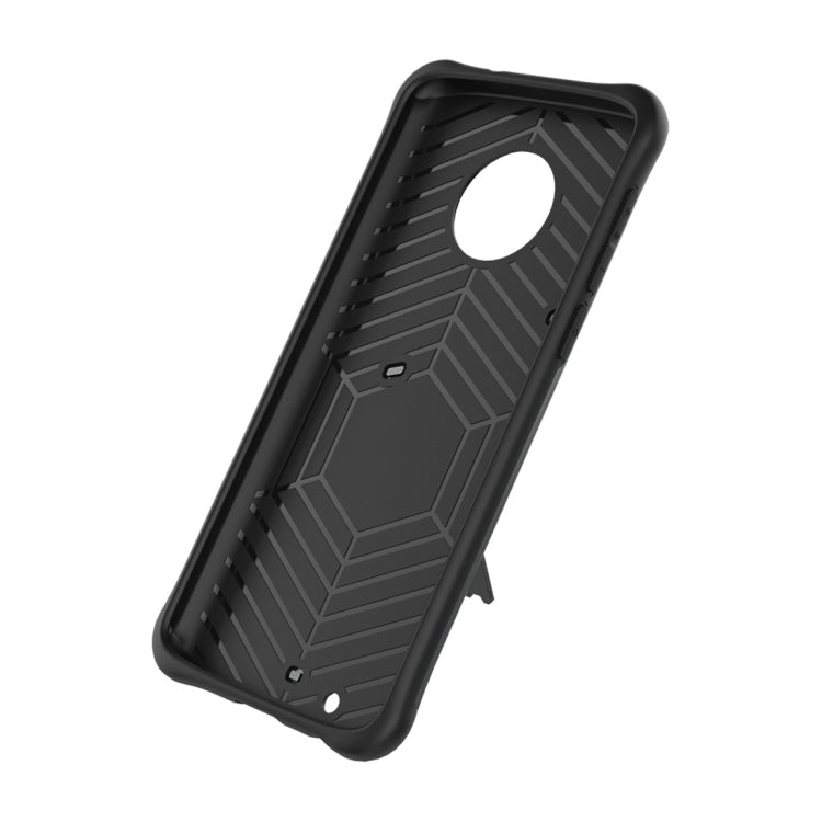 For Motorola Moto G6 PC + TPU Dropproof Sniper Hybrid Protective Back Case with 360 Degree Rotation Holder