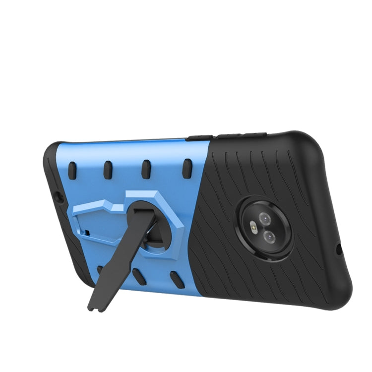 For Motorola Moto G6 PC + TPU Dropproof Sniper Hybrid Protective Back Case with 360 Degree Rotation Holder