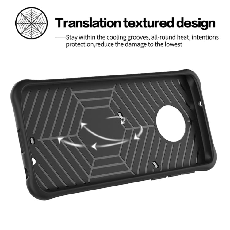 For Motorola Moto G6 PC + TPU Dropproof Sniper Hybrid Protective Back Case with 360 Degree Rotation Holder