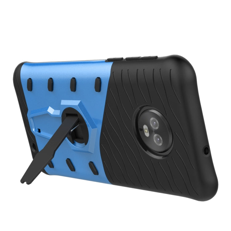 For Motorola Moto G6 Plus PC + TPU Dropproof Sniper Hybrid Protective Back Case with 360 Degree Rotation Holder