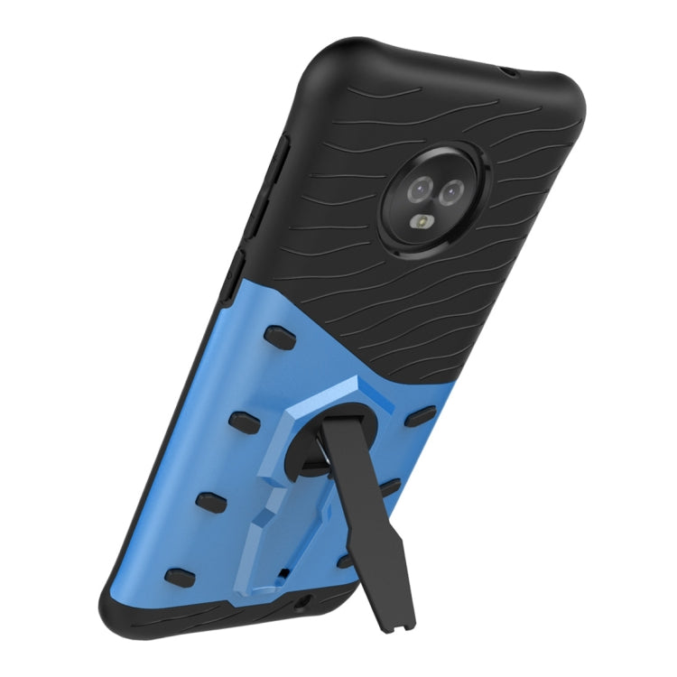 For Motorola Moto G6 Plus PC + TPU Dropproof Sniper Hybrid Protective Back Case with 360 Degree Rotation Holder