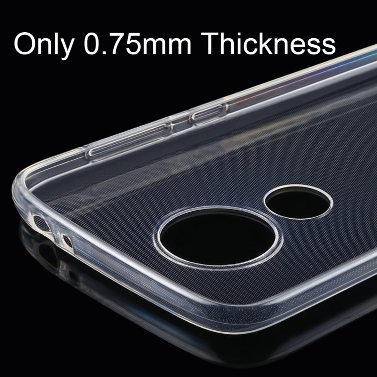 50PCS 0.75mm Transparent TPU Case for Motorola Moto E5