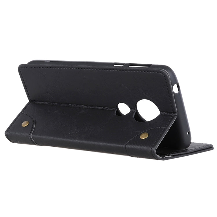 Copper Buckle Retro Crazy Horse Texture Horizontal Flip Leather Case for Motorola Moto E5 & Moto G6 Play, with Holder & Card Slots & Wallet