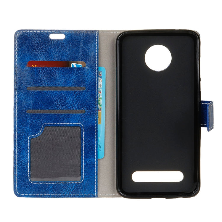 Retro Crazy Horse Texture Horizontal Flip Leather Case for Motorola Moto Z3, with Holder & Card Slots & Wallet & Photo Frame