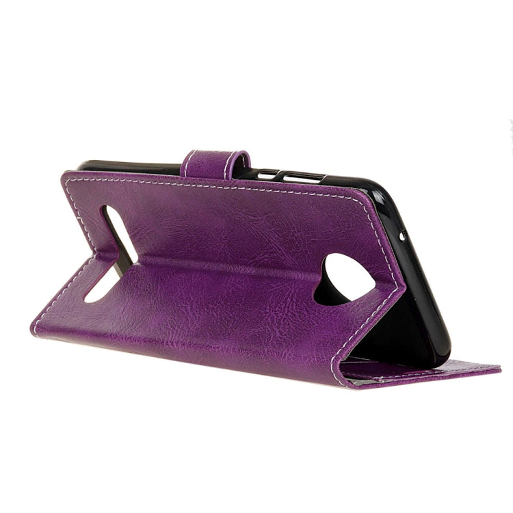 Retro Crazy Horse Texture Horizontal Flip Leather Case for Motorola Moto Z3, with Holder & Card Slots & Wallet & Photo Frame