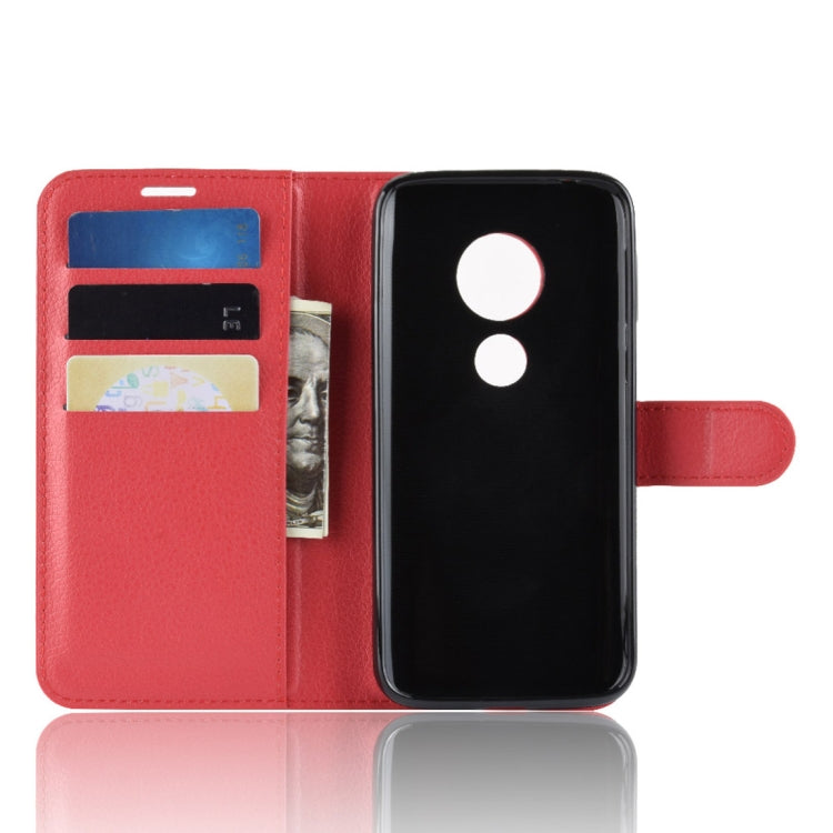 Litchi Texture Horizontal Flip Leather Case for Motorola Moto E5 Play Go, with Wallet & Holder & Card Slots