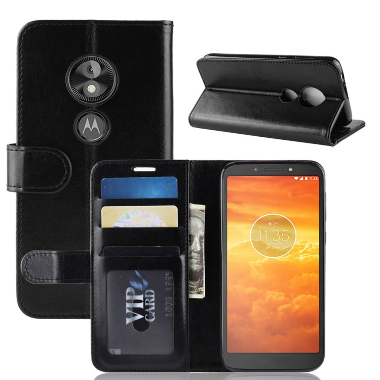 R64 Texture Single Fold Horizontal Flip Leather Case for Motorola Moto E5 Play Go, with Holder & Wallet & Card Slots & Photo Frame