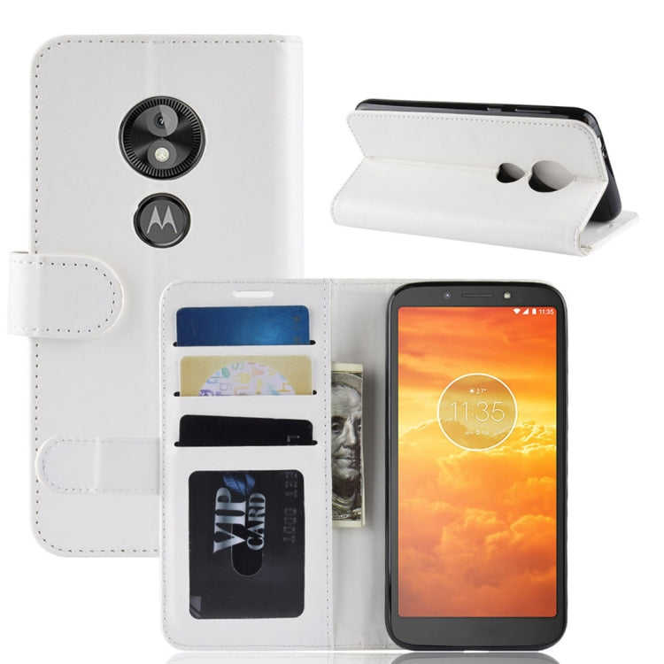 R64 Texture Single Fold Horizontal Flip Leather Case for Motorola Moto E5 Play Go, with Holder & Wallet & Card Slots & Photo Frame