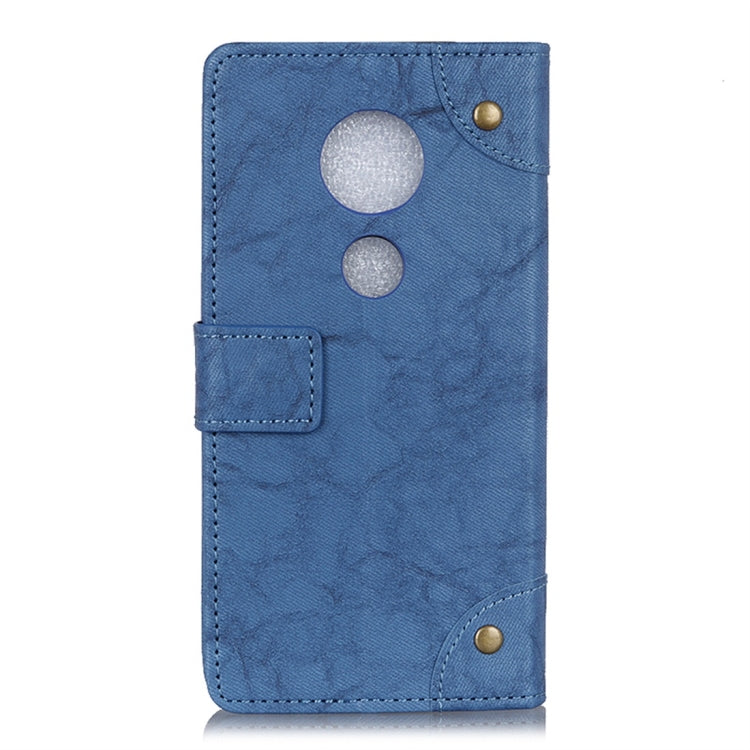 Copper Buckle Retro Crazy Horse Texture Horizontal Flip Leather Case for Motorola Moto G7 Play, with Holder & Card Slots & Wallet