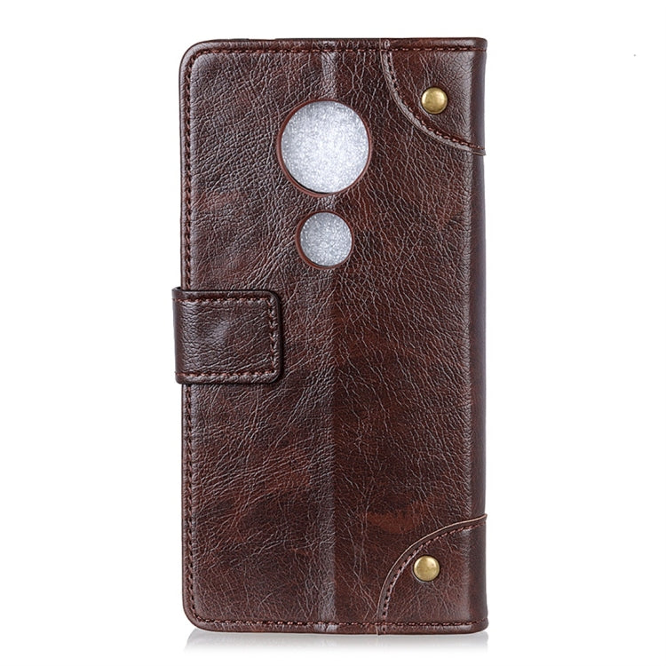 Copper Buckle Nappa Texture Horizontal Flip Leather Case for Motorola Moto G7 Play, with Holder & Card Slots & Wallet